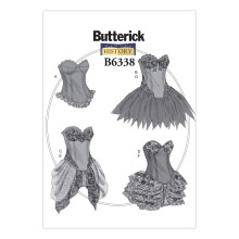 Butterick Pattern 6338, Misses Costumes,Sizes 14-22, tulle, Multi-Colour, E5 (14-16-18-20-22)