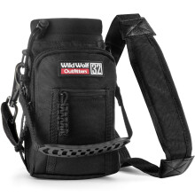 Wild Wolf Outfitters Porte-bouteille d'eau pour bouteilles de 907,2 g Noir Protgez et isolez votre meilleure gourde avec ce support avec 2 poc