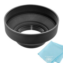 58 m weiche Gummi-Gegenlichtblende für Canon Rebel T5 T6 T6i T7i T8i EOS 80D EOS 90D EOS 77D SL3 Kameras mit Canon EF-S 18–55 mm ist STM-Objektiv