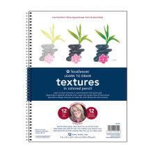 Strathmore 300 Learning Series Colored Pencil Textures Pad, Weiß, 9x12 Zoll