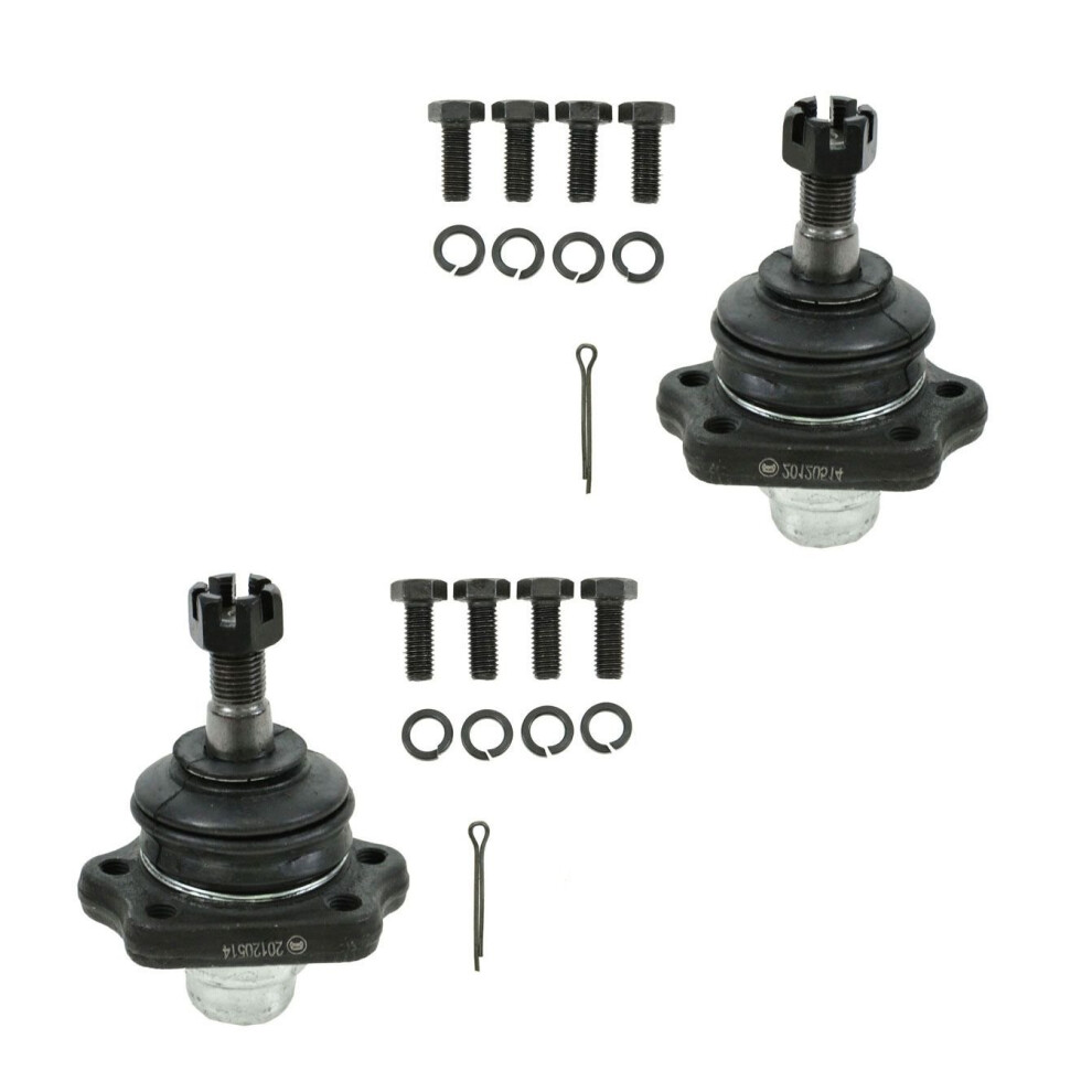 Trq Front Upper Ball Joint Set Compatible With 1980-1986 Nissan 720 1986-1994 D21 1987-1995 Pathfinder 1995-1997 Pickup 191213632116