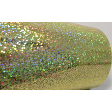 Paljetter holografisk glitterskylt vinyl med sjlvhftande (24 tum x 10 fot guld)