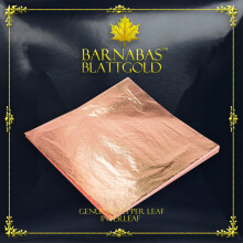 Barnabas Blattgold Echte Koperen Blad [100 Vellen, 6.3 Inch] - Losse Koperen Folievellen voor Schilderen, Kunst en Handwerk