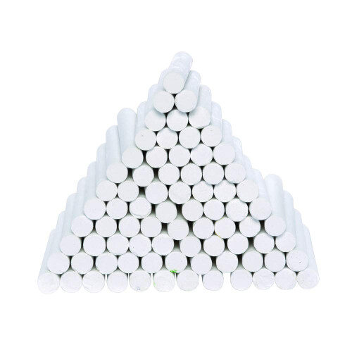 Colorations NODUST Dustless White Chalk  100 Piece Bulk Pack  Value  M 1