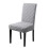 Jacquard Pattern Stretch Dining Seat Cover-Light gray 1