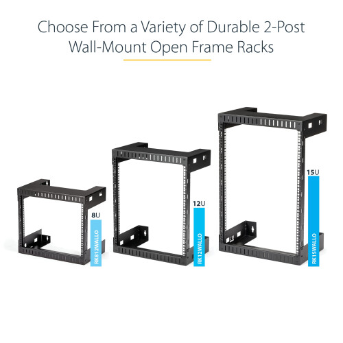 StarTech.com 15U Wall-Mount Server Rack - 12 in. Depth 2