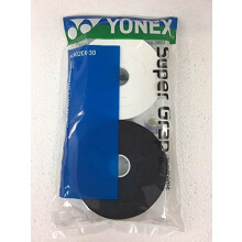 YONEX Super GRAP 30-Pack Racket Grips Hvid Sort