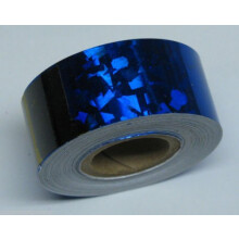 Holografisches Kristallband mit Selbstklebung (3/4 Zoll x 50 Fu blau)