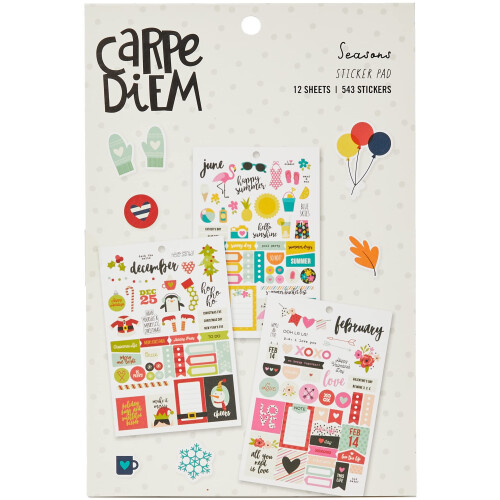 Planner Essentials A5 Stickers 12/Pkg-Seasons, 543 Stickers