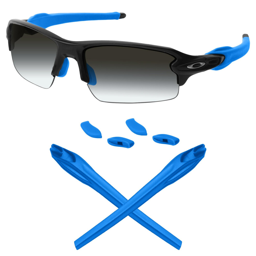 Mryok Replacement Earsocks Nosepieces Kits For Oakley Flak 2.0/2.0 Xl - Sky Blue 4353035827002
