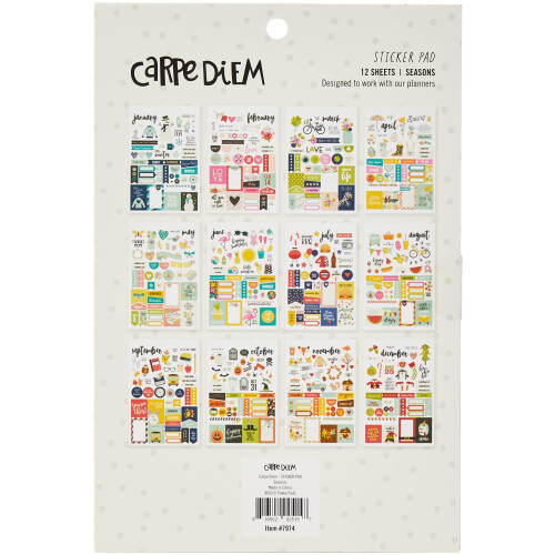 Planner Essentials A5 Stickers 12/Pkg-Seasons, 543 Stickers 1
