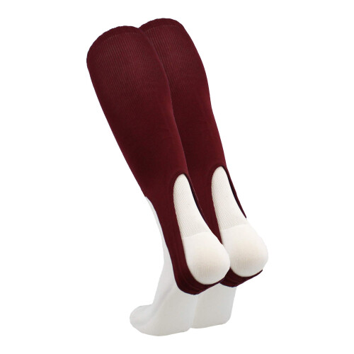 TCK Solid Colored Baseball Stirrups Pattern A (Maroon Large) 1