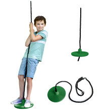 Squirrel Products Altalena per albero in plastica resistente - Altalena in corda a disco con protezioni per le gambe - Aggiunte e sostituzioni -