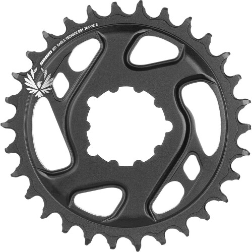 SRAM (34T, Black) SRAM Chain Ring X-Sync 2 Direct Mount 3 MM Offset Boost Cold Forged Alum