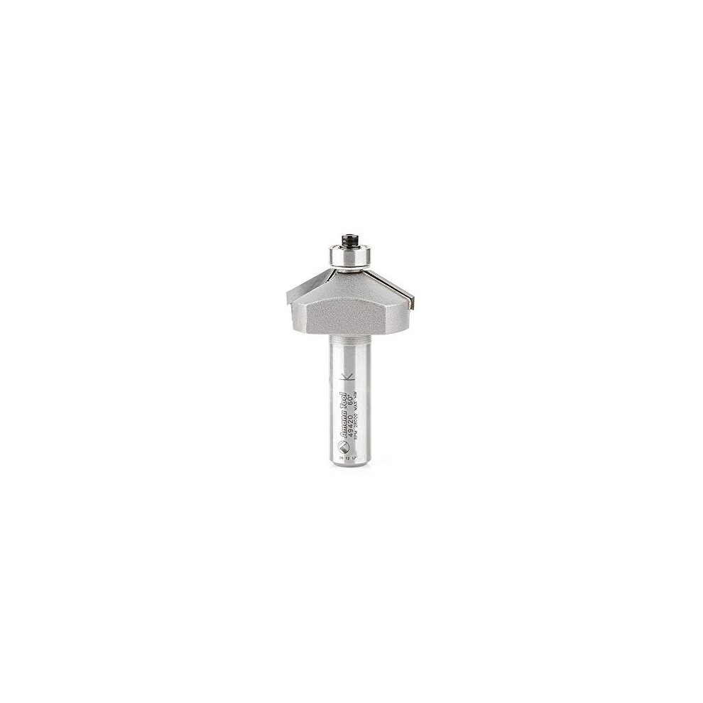 Amana Tool - 49420 Carbide Tipped Chamfer 60 X 1-1/2 Dia X 5/8 X 1/2"""" Shank 738685494202