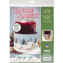 Janlynn Winter Village Zählstickerset, Mehrfarbig
