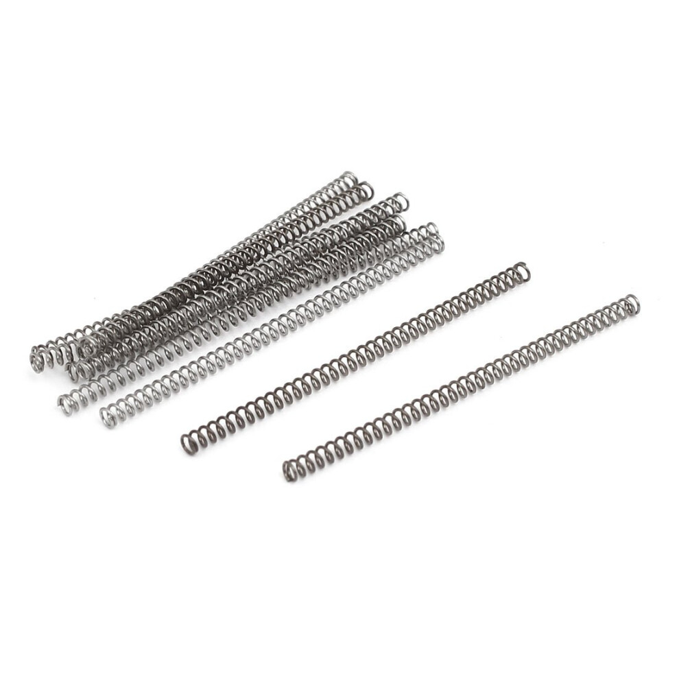Uxcell Compression Spring 304 Stainless Steel 2Mm Od 0.3Mm Wire Size 40Mm Free Length Silver Tone 10Pcs 604267741111