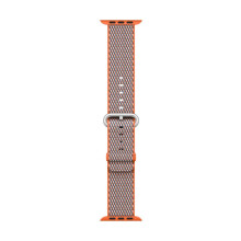 Apple 38 mm gewebtes Nylon-Smartwatch-Ersatzarmband für Watch Series 1 Watch Series 2 Watch Series 3 – Spicy Orange Check