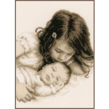 Vervaco Baby and Sister Cross Stitch Kit