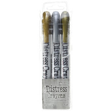 Ranger Metallics Tim Holtz Distress Crayon, 3er Set