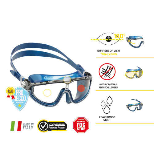 Cressi Schwimmbrille SKYLIGHT verspiegelt 1
