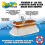 Brosse en bois synthtique Star Brite, rigide, blanche, 8"" 2
