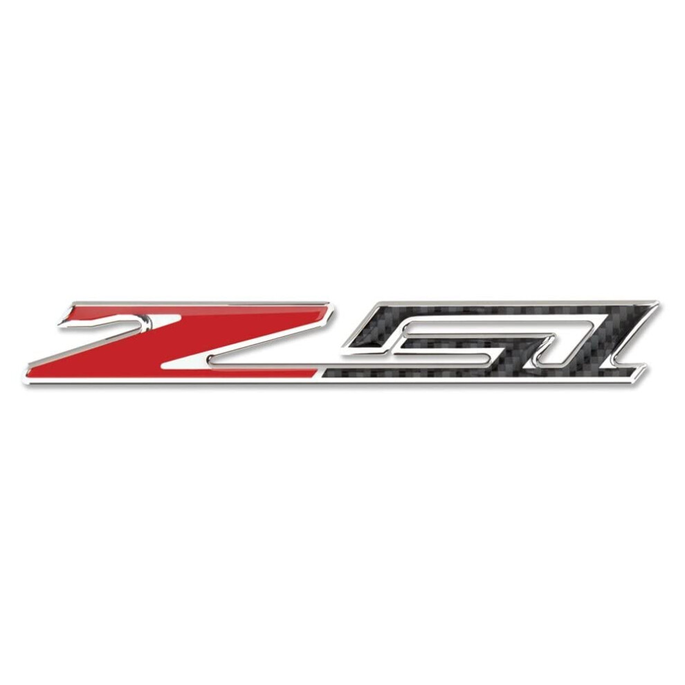West Coast Corvette C7 Z51 Badge/Emblem - Domed - Carbon Fiber Look W/Chrome Trim: C7 Stingray Z51 (6 Inch) 616043156057