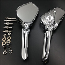 SMT-Skull Spejl kompatibel med Road Royal Max Vstar 1100 1300 1600 1700 Warrior Virago Chro [B075VMPFF8]