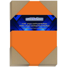 150 leuchtend orangefarbene Einband-/Kartenpapierbgen  5 x 7 Zoll Foto-|Karten-|Rahmengre  65# (65 lb/Pfund) leichter Karton  hochwertige,