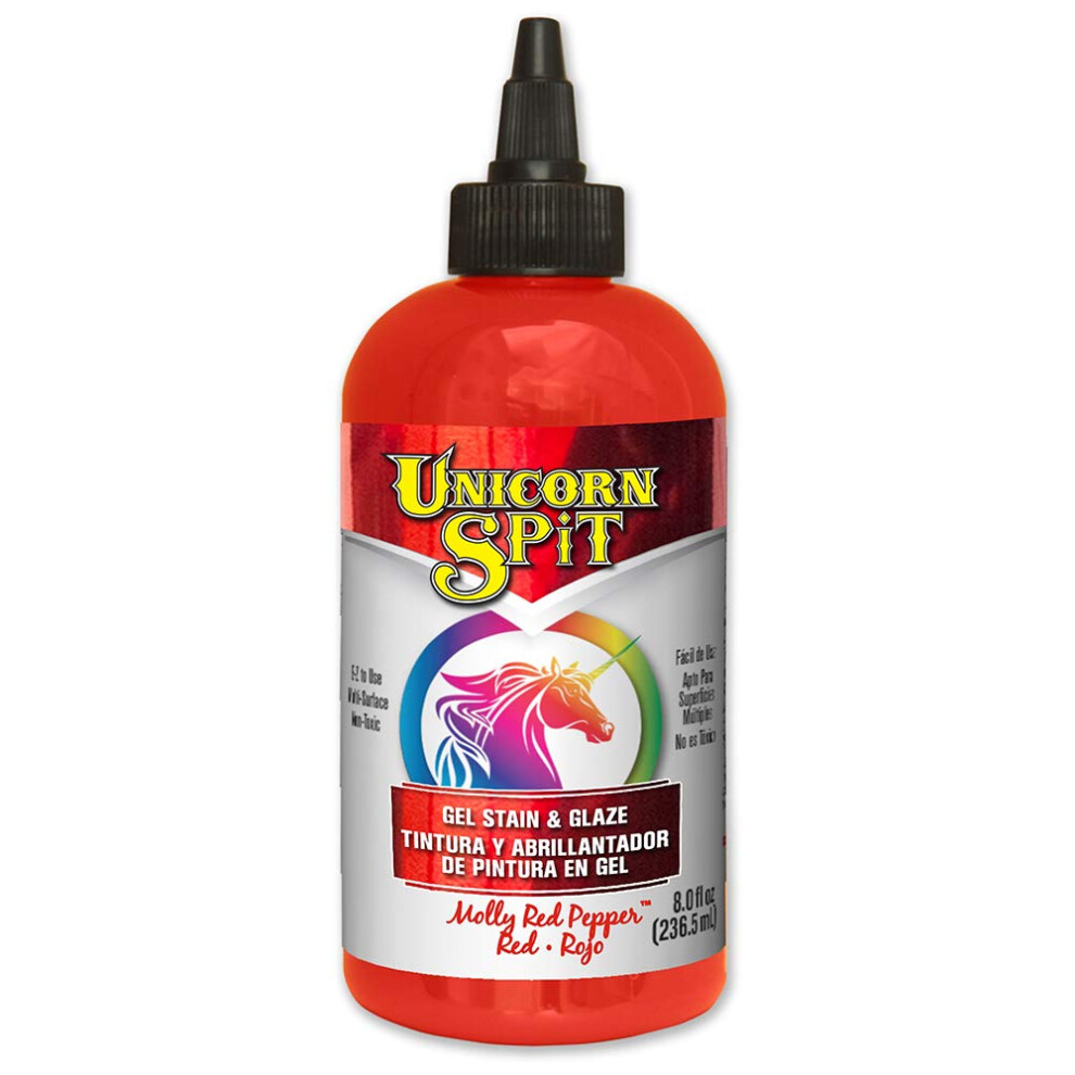 Molly Red Pepper 5771002 Red Water Based Paint Gel Stain And Glaze 236Ml 076818004349