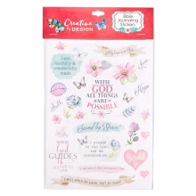 Bunte Aufkleber von Christian Art Gifts fr Bibeltagebcher oder zum Ausmalen von Scrapbooking- oder Bastelaufklebern fr Erwachsene