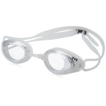 Unisex Adult Blackhawk Racing Low Profile Swimming Goggles - Clear/Clear/Clear, Medium