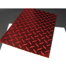 Diamantplade vinyltape med selvkl?bende (r?d 8 tommer x 25 fod)