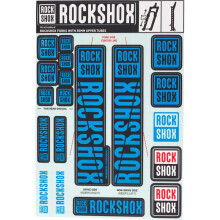 RockShox Decal Kit Water Blu MY18 Pike/Lyrik/Yari/Domain/Revelation