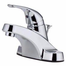 Pfister LG1428000 Pfirst Series Einhebel 4 Zoll Centerset Badezimmerarmatur in Poliertem Chrom, Wassersparmodell