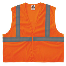 Ergodyne unisex voksen krog & l?kke lukning Type R Klasse 2 Super Econo Mesh Vest Orange X-Small US