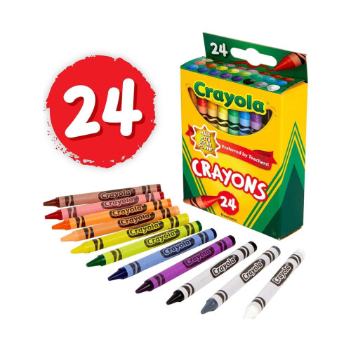 Crayola Crayola Crayons Assorted Classic Colors 24 Count 2