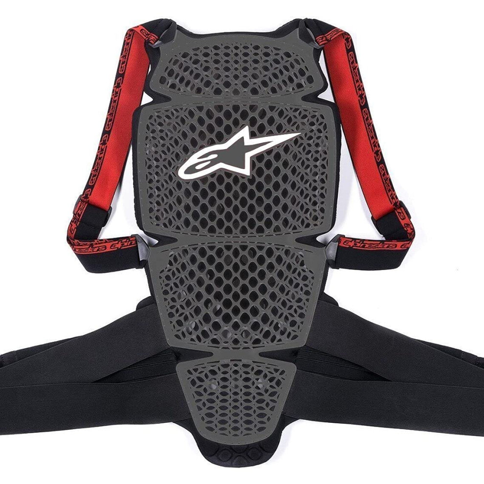 (M) Alpinestars Nucleon Kr-Cell Back Protector Smoke / / Red Black 8021506941927