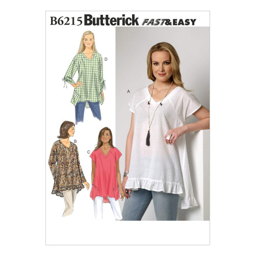 Butterick Butterick Patterns B6215ZZ0 Γυναικείο Τοπ, ZZ (LRG-XLG-XXL)