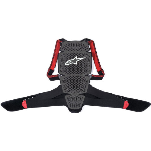 (M) Alpinestars Nucleon KR-Cell Back Protector Smoke / Black / Red 1