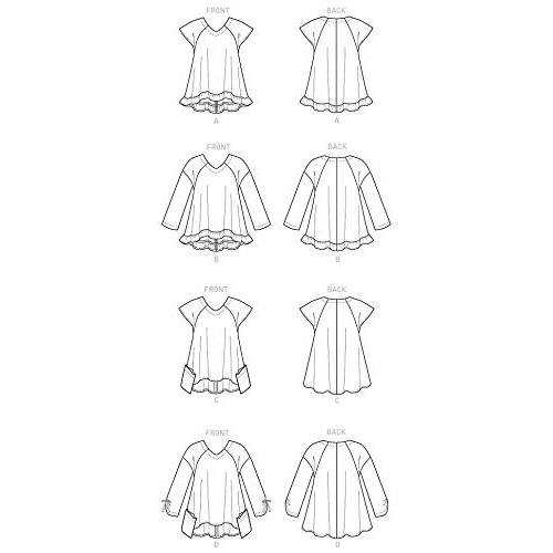 Butterick Butterick Patterns B6215ZZ0 Γυναικείο Τοπ, ZZ (LRG-XLG-XXL) 2