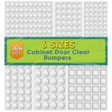 ONUEMP 304 topes para puertas de gabinete, pies de goma adhesivos transparentes, amortiguador de sonido de silicona, tope para puerta, almohadill