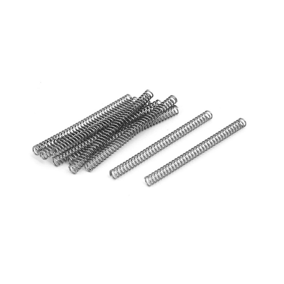 Uxcell Compression Spring 304 Stainless Steel 3Mm Od 0.4Mm Wire Size 40Mm Free Length Silver Tone 10Pcs 604267563720