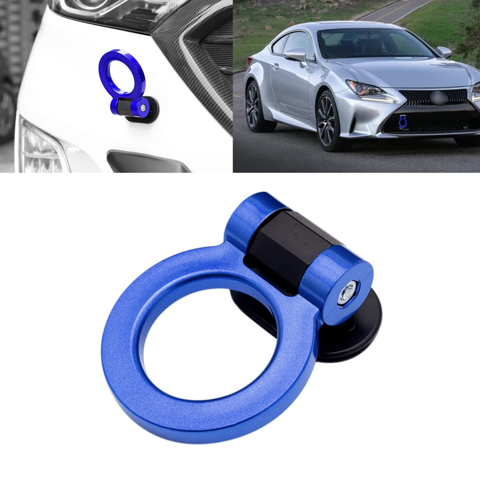 Xotic Tech Jdm Track Racing Style Bumper Trailer Tow Hook Ring Decoration Sticker Universal Fit All Car Truck Suv Blue 4794154988418