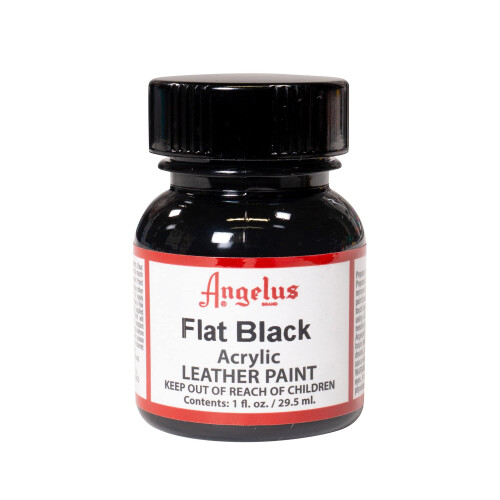 Angelus Acrylic Leather Paint Flat Black 1oz