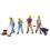 Hasegawa WM03 1/35 Constructiemachine Set A Plastic Model 1