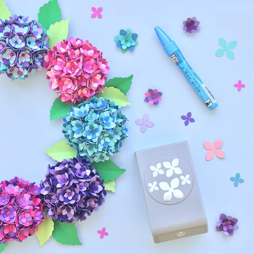 Large Punch-Confetti Hydrangea 1