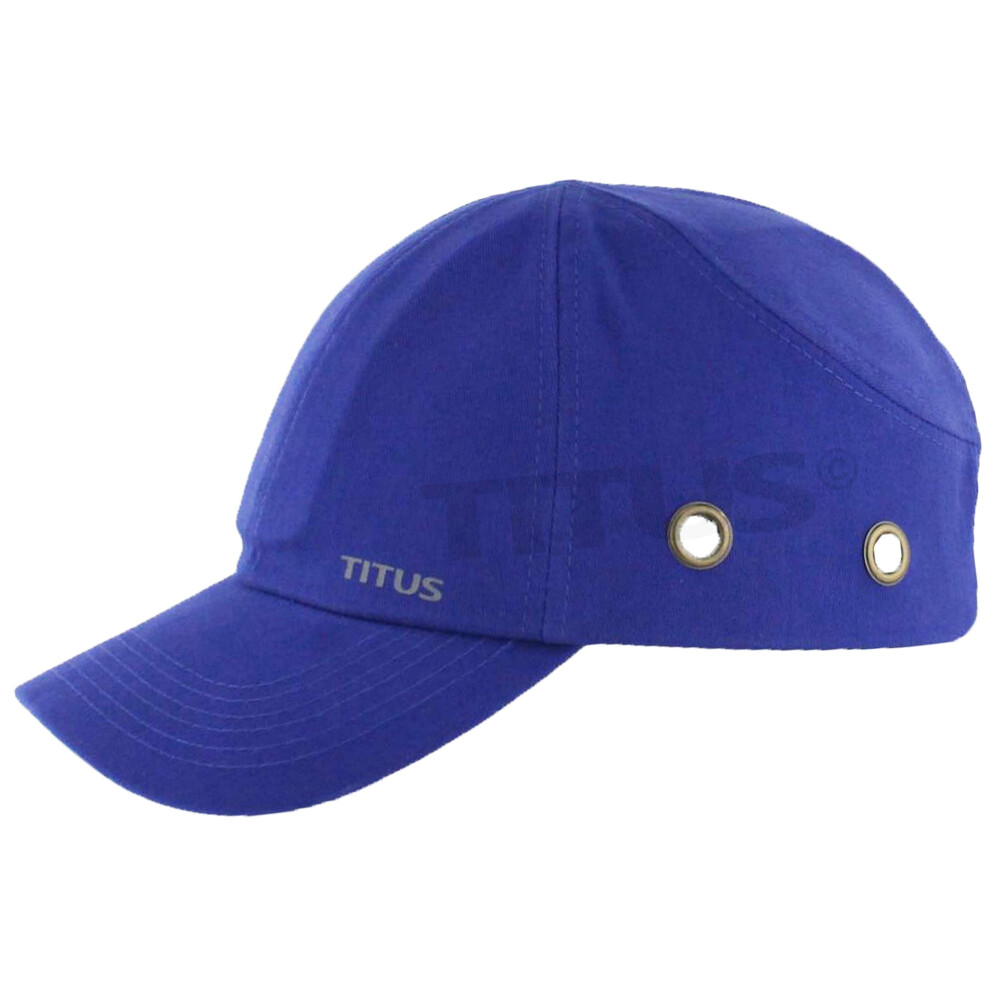 Titus Lightweight Safety Bump Cap - Baseball Style Protective Hat (Royal Blue) 742025423692