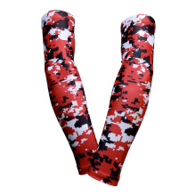 Sports Farm COPPIA Manicotti a compressione per gomiti (ADULT LARGE RED BLACK DIGI CAMO)