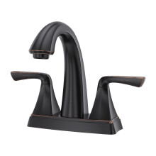 Rubinetto per lavabo Pfister Selia da 4 pollici con set centrale a 2 maniglie e 3 fori finitura bronzo toscano LF048SLYY